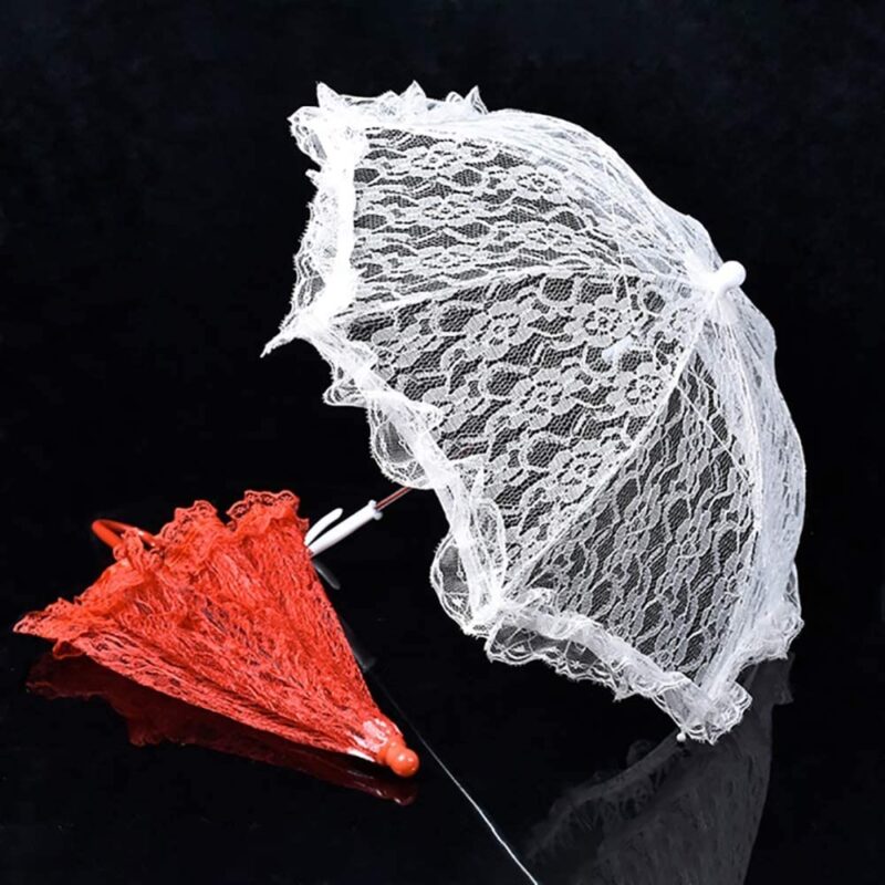 lace flower sun umbrella cotton embroidery bridal umbrella lace parasol umbrella romantic wedding bridal umbrell