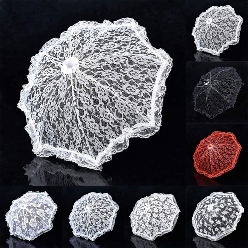 lace flower sun umbrella cotton embroidery bridal umbrella lace parasol umbrella romantic wedding bridal umbrell