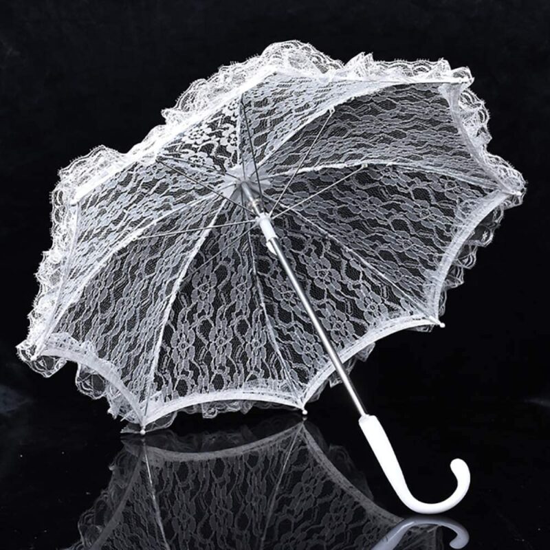 lace flower sun umbrella cotton embroidery bridal umbrella lace parasol umbrella romantic wedding bridal umbrell