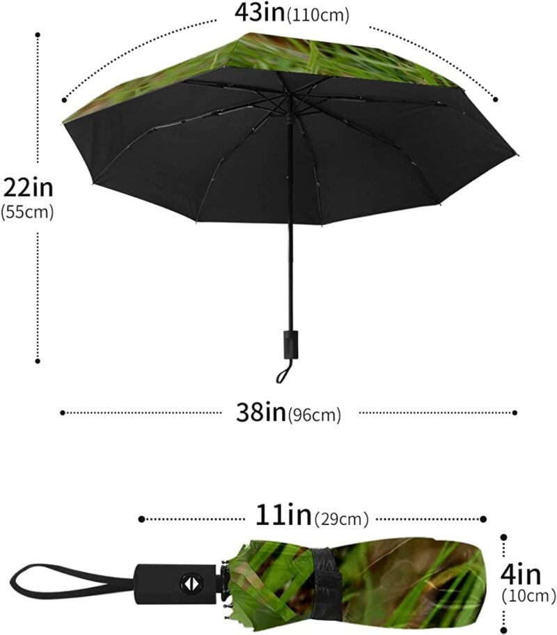 small automatic windproof compact folding umbrella