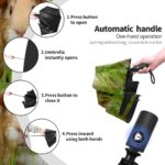 small automatic windproof compact folding umbrella