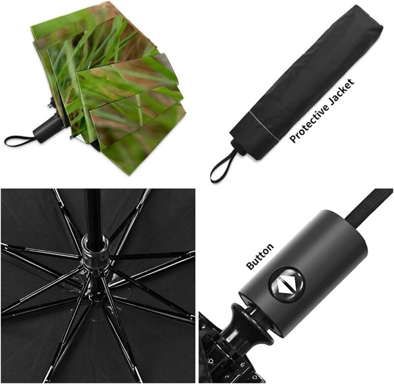 small automatic windproof compact folding umbrella