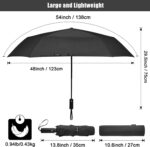 54 inch windproof compact oversized golf umbrella