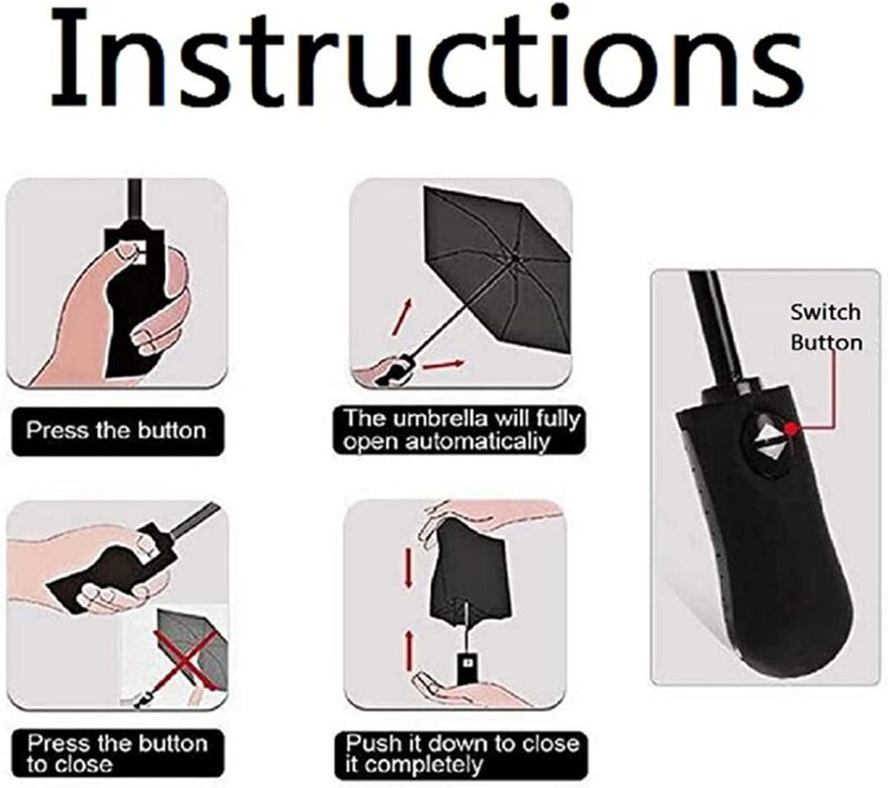 logo automatic folding umbrella