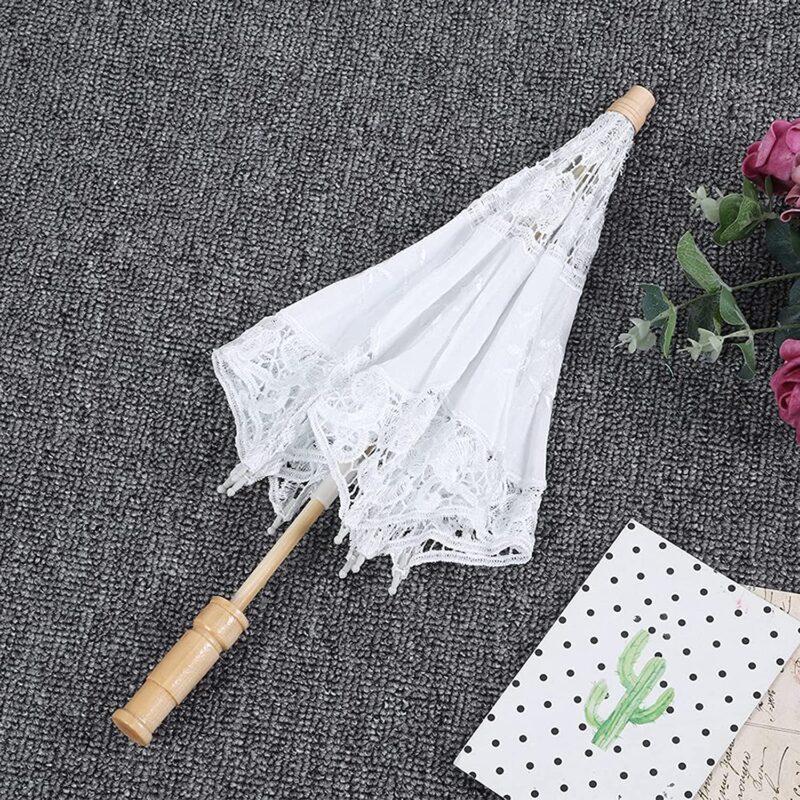 lace umbrella parasol vintage bridal umbrellas for weddings wooden handle parasol for weddings elegant wedd