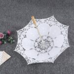 lace umbrella parasol vintage bridal umbrellas for weddings wooden handle parasol for weddings elegant wedd