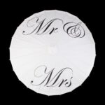 mr mrs logo parasol