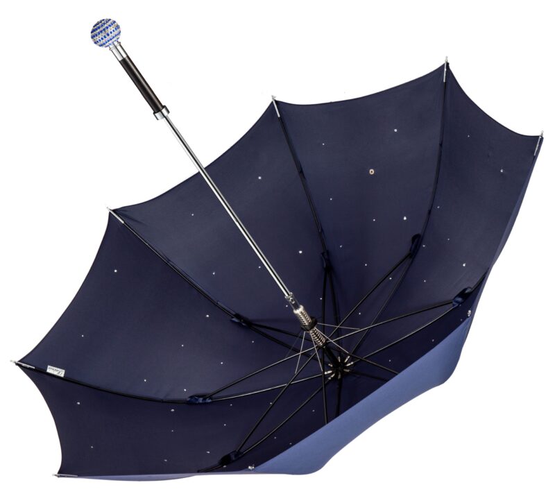 all over the sky round ball full of diamonds long handle umbrella