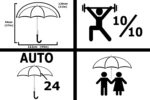logo windproof parasol