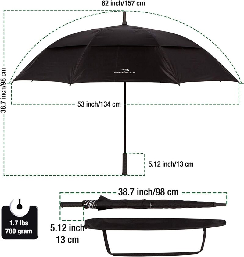 windproof uv protection waterproof golf umbrella