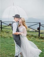 automatic clear wedding umbrella