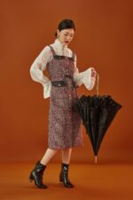 copper chain straight shank 1 diamond maggie lace double umbrella