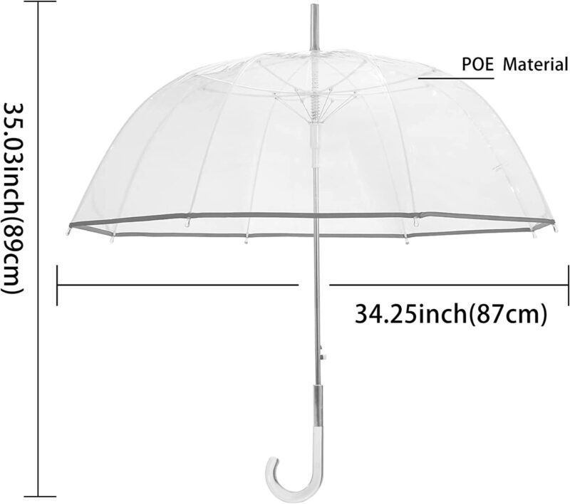 windproof oversized clear bubble wedding umbrella