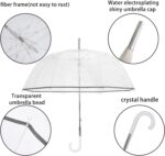 windproof oversized clear bubble wedding umbrella