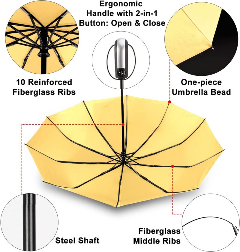 pack of 2 windproof oversized folding umbrella