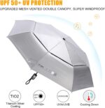 46 inch windproof uv protection folding umbrella