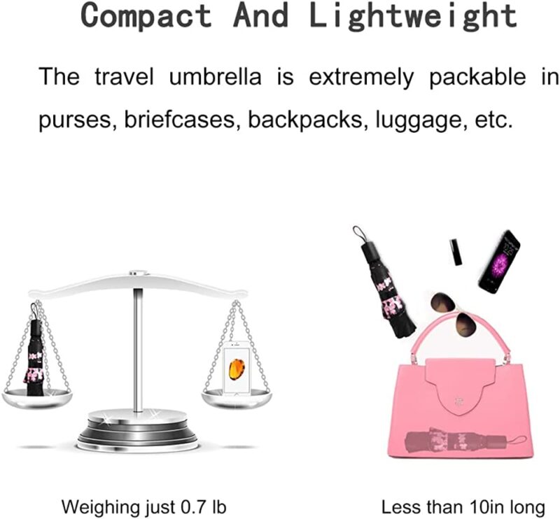 logo windproof uv protection compact waterproof folding umbrella