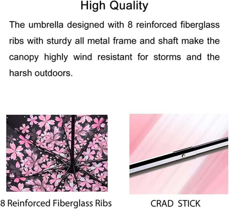 logo windproof uv protection compact waterproof folding umbrella