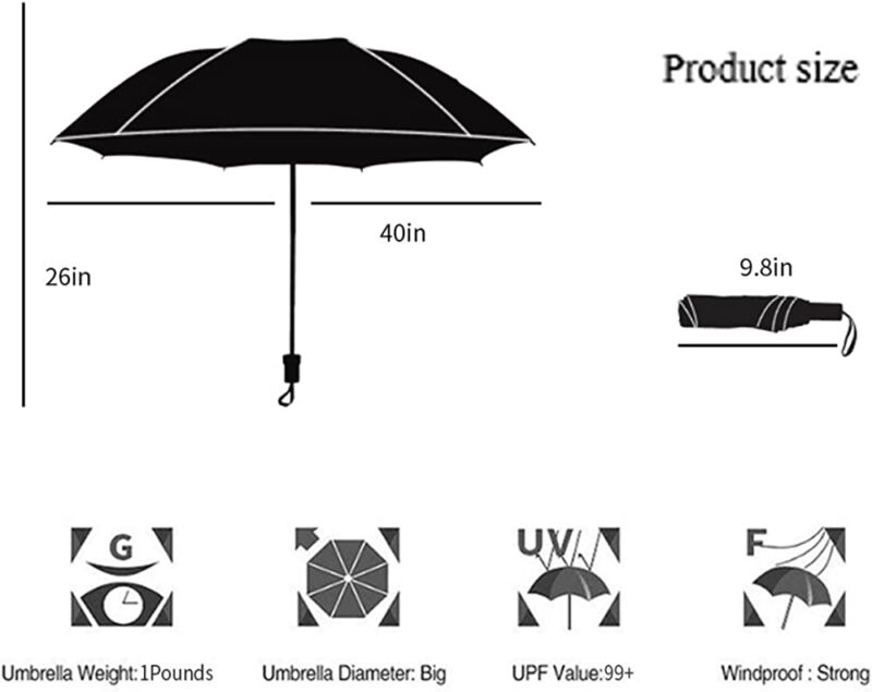 logo windproof uv protection compact waterproof folding umbrella
