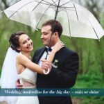 pack of 10 automatic windproof clear wedding umbrella