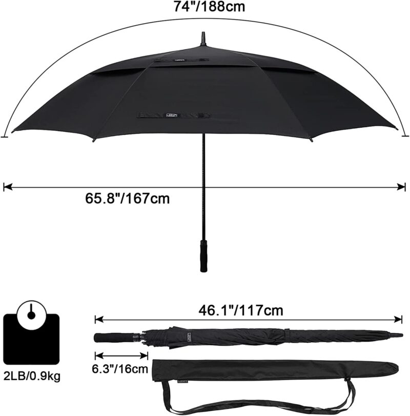 72 inch automatic oversized golf umbrella