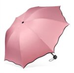 sakura umbrella windproof anti rain / sun cherry blossom folding umbrella