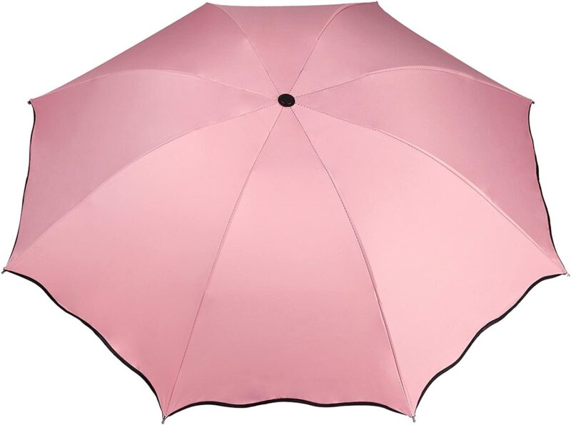 sakura umbrella windproof anti rain / sun cherry blossom folding umbrella