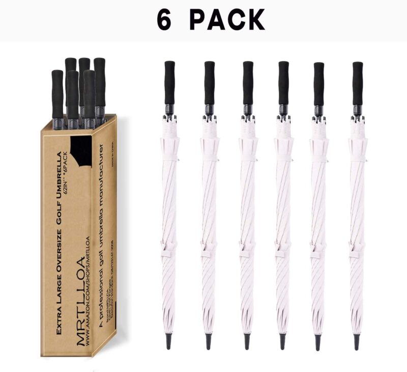 pack of 6 62 inch oversized golf umbrella
