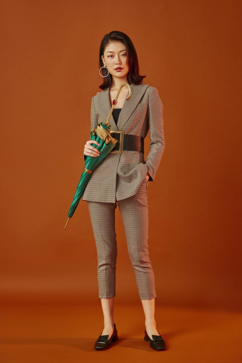 heart shaped 2 diamond question mark double layer umbrella with curved handle