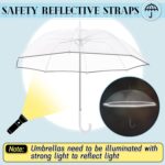 pack of 4 clear wedding umbrella