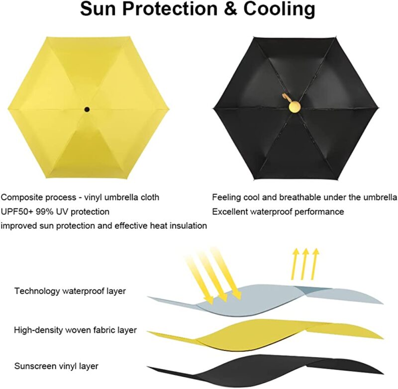 logo windproof compact portable folding umbrella