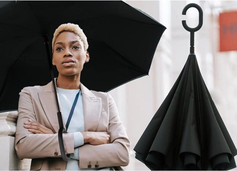 windproof uv protection reverse umbrella