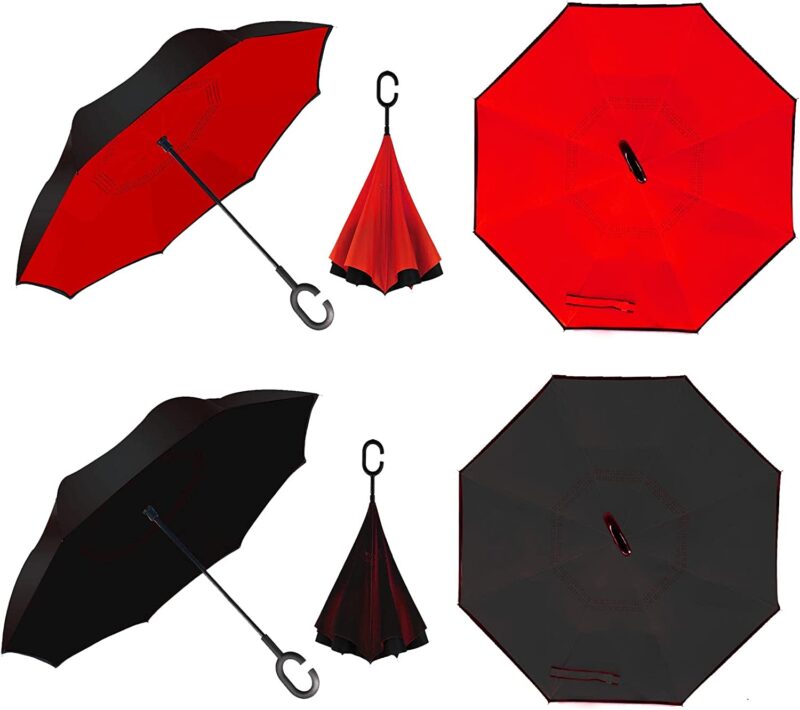 windproof uv protection reverse umbrella