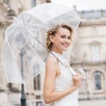 automatic clear wedding umbrella