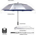 72 inch automatic uv protection oversized golf umbrella