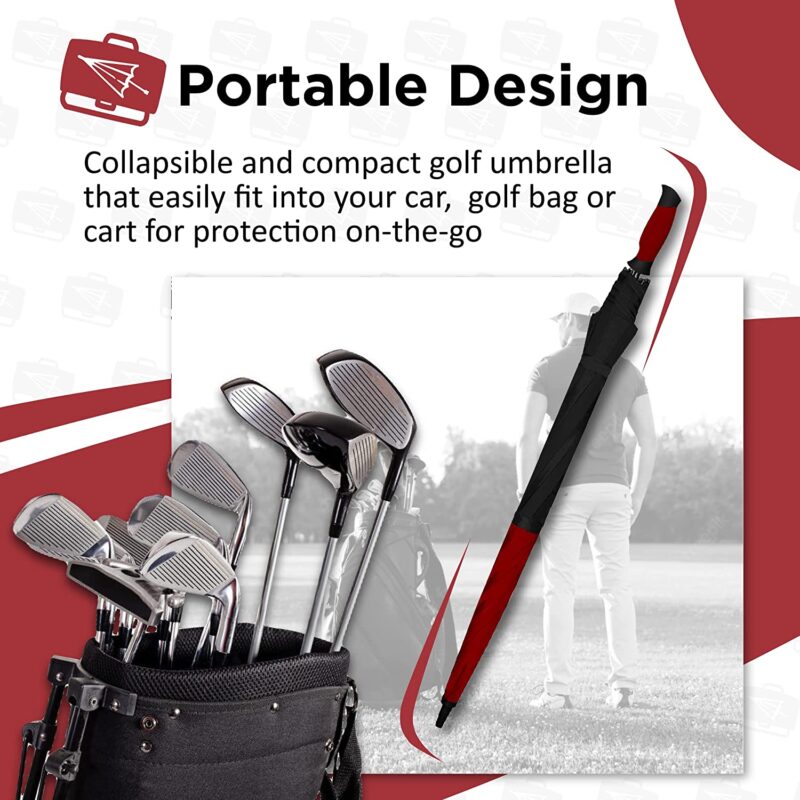 greg norman 60 inch automatic compact golf umbrella
