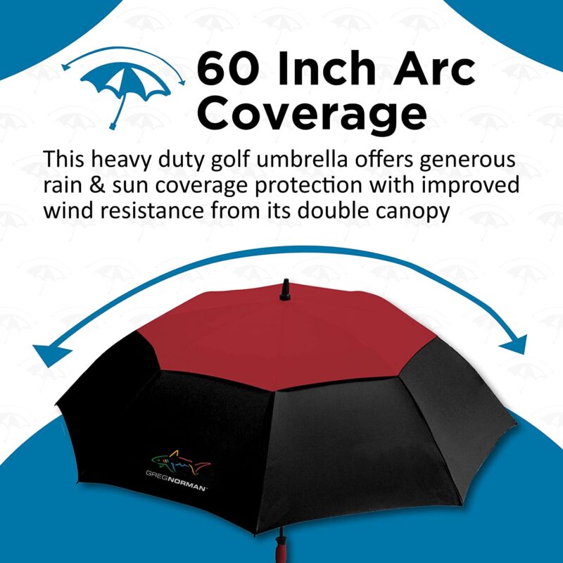 greg norman 60 inch automatic compact golf umbrella