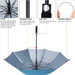 62 inch automatic double canopy oversized golf umbrella