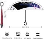 car reversing windproof reverse umbrella for car