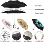 car reversing windproof reverse umbrella for car