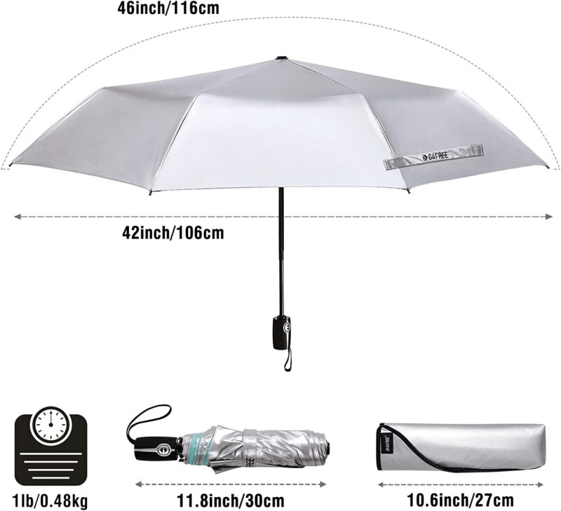 46 inch automatic uv protection oversized folding umbrella