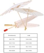 white color paper rainbow parasol