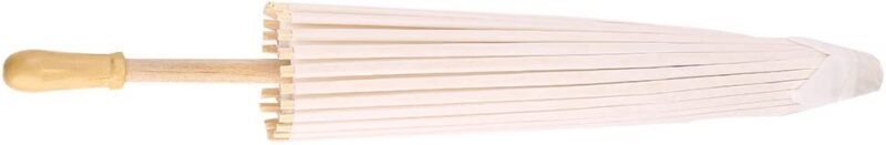 white color paper rainbow parasol