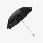 black straight umbrella