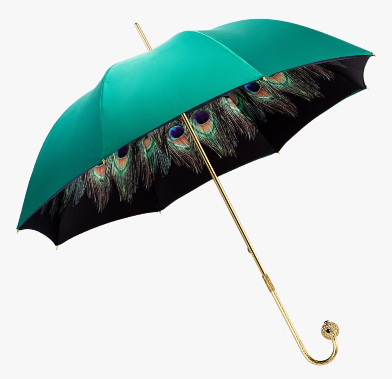 emerald green elbow double umbrella
