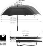 58 inch automatic windproof oversized golf umbrella