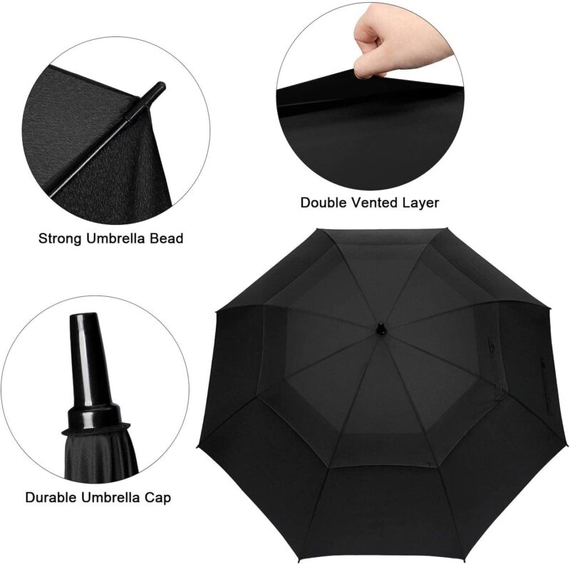 58 inch automatic windproof oversized golf umbrella