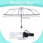 logo automatic clear folding umbrella