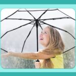 logo automatic clear folding umbrella