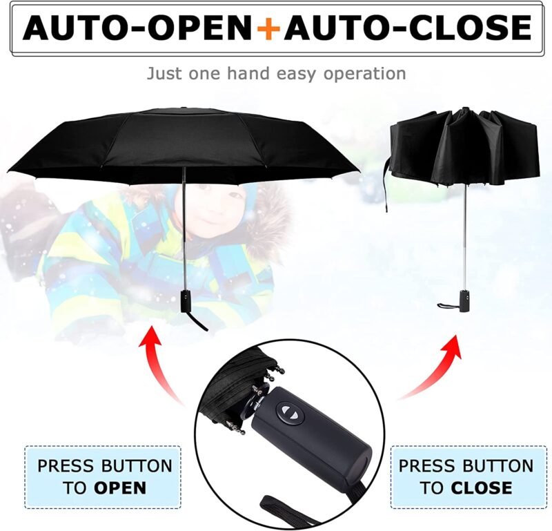 auto open close windproof golf umbrella